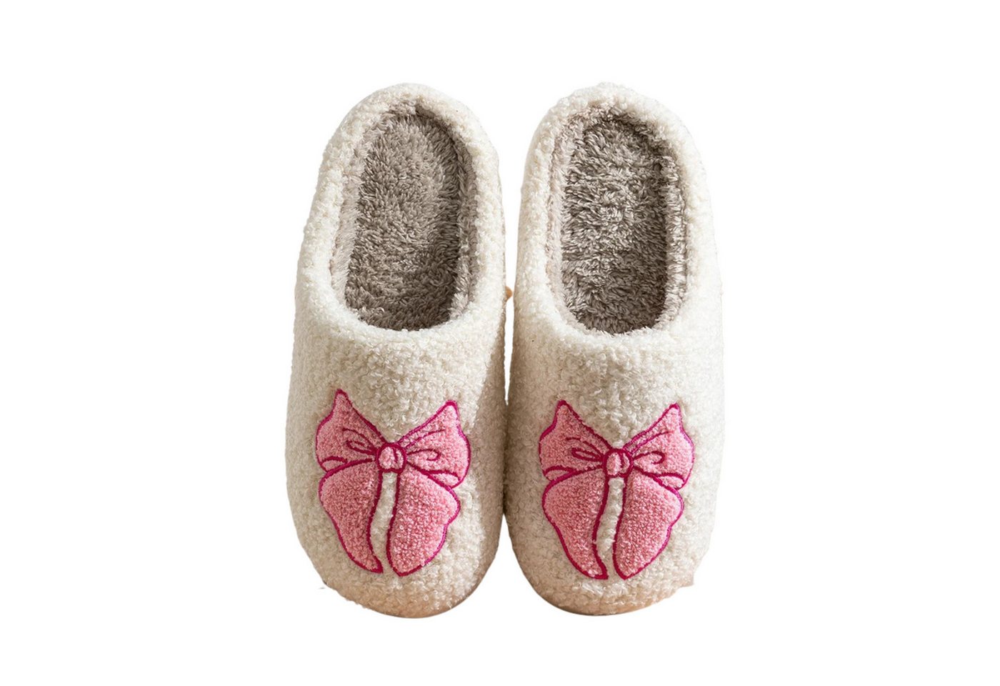 NEXORA Kuschelige Damen-Hausschuhe mit Schleife – Weich, Warm & Bequem Plüsch Hausschuhe kuschelige Slipper Damen mit Schleife von NEXORA