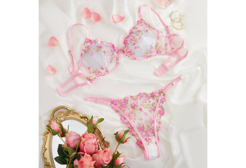 NEXORA Tanga String Tanga BH Set, Dessous, Lingerie (Komplett-Set) Lingerie Set, bestehend aus Hose & Oberteil von NEXORA