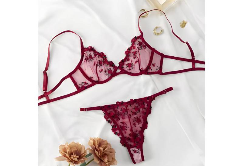 NEXORA Tanga String Tanga BH Set, Dessous, Lingerie (Komplett-Set) Lingerie Set, bestehend aus Hose & Oberteil von NEXORA