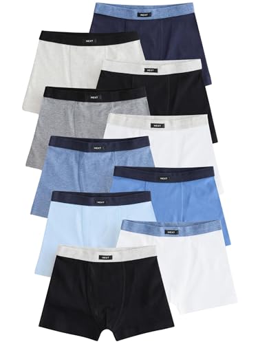 NEXT 10er-Pack Boxershorts mit weichem Bund Blau/Grau 13 Jahre von NEXT