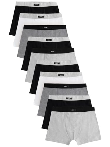 NEXT 10er-Pack Boxershorts mit weichem Bund Grau 3-4 Jahre von NEXT