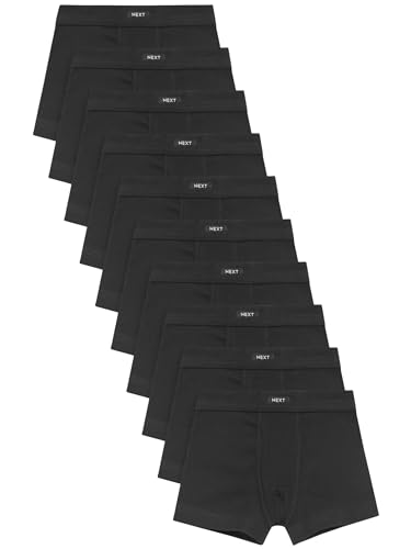 NEXT 10er-Pack Boxershorts mit weichem Bund Schwarz 13 Jahre von NEXT