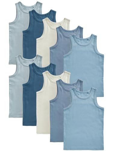 NEXT 10er-Pack Trägertops aus Biobaumwolle Tonal Blue 9 Jahre von NEXT