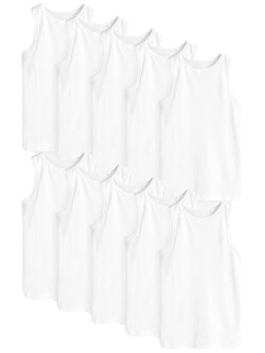 NEXT 10er-Pack Trägertops aus Biobaumwolle Weiß 3 Jahre von NEXT