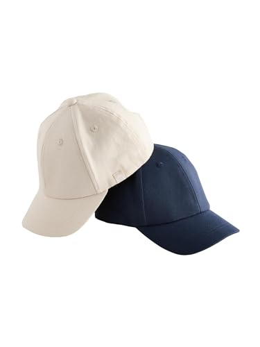 NEXT 2er-Pack Baseball Caps aus 100% Baumwolle Navy/Stone 3-4 Jahre von NEXT