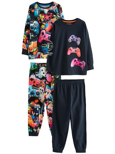 NEXT 2er-Pack Schlafanzüge mit Langen Ärmeln Black/Pink Game Controller 8 Jahre von NEXT