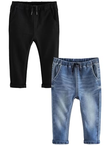 NEXT 2er-Pack superweiche Schlupfjeans mit Stretch Blau-Schwarz Denim 6-7 Jahre von NEXT
