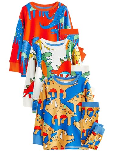NEXT 3er-Pack Langarm-Schlafanzüge Multi Bright Dinosaurier 7 Jahre von NEXT