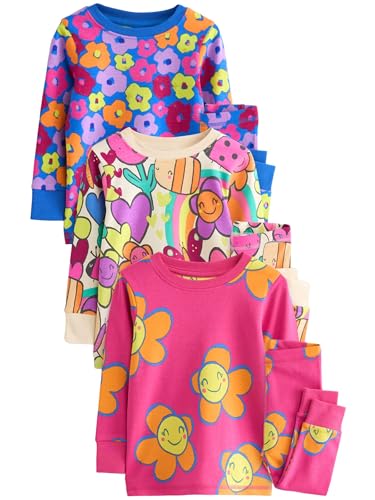 NEXT 3er-Pack Schlafanzüge mit Print Rosa/Blaue Figur 9 Monate von NEXT
