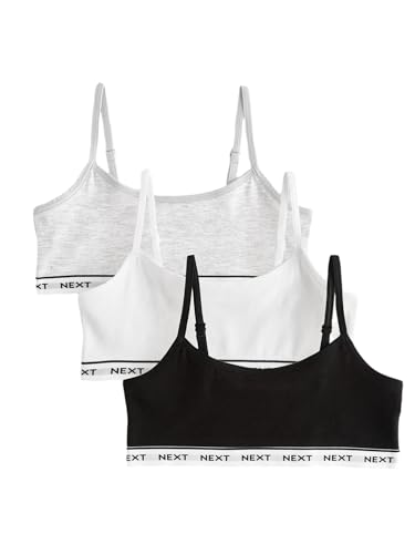 NEXT 3er-Pack verkürzte Trägertops Grau/Schwarz/Weiß 13 Jahre von NEXT