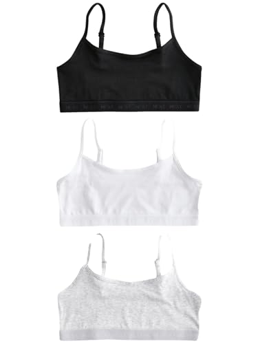 NEXT 3er-Pack verkürzte Trägertops Schwarz/Weiß/Grau 11 Jahre von NEXT