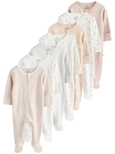 NEXT 4er-Pack Babystrampler Zwei-Wege-Reißverschluss Neutral 6 Monate von NEXT