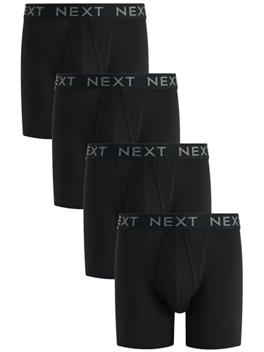 NEXT 4er-Pack Sport-Unterhosen, A-Front Schwarz L von NEXT