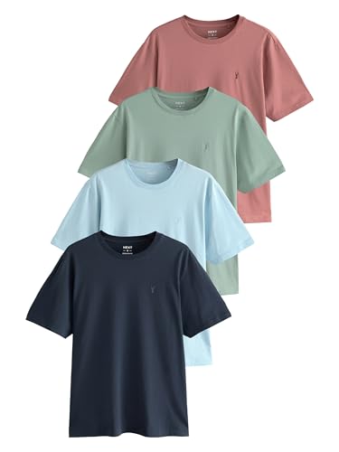 NEXT 4er-Pack T-Shirts Navy/Blue/Pink/Green XL NEXT 4er-Pack T-Shirts Navy/Blue/Pink/Green XL von NEXT