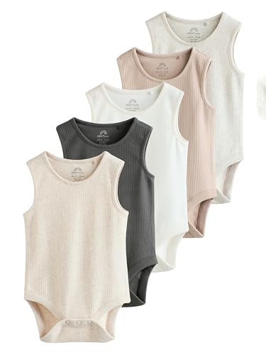 NEXT 5er-Pack Baby Träger-Bodysuits aus 100% Baumwolle Neutral 2 Jahre von NEXT