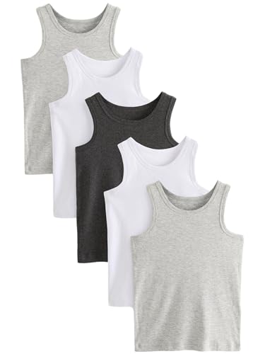 NEXT 5er-Pack Trägertops aus Biobaumwolle Grau 18 Monate von NEXT
