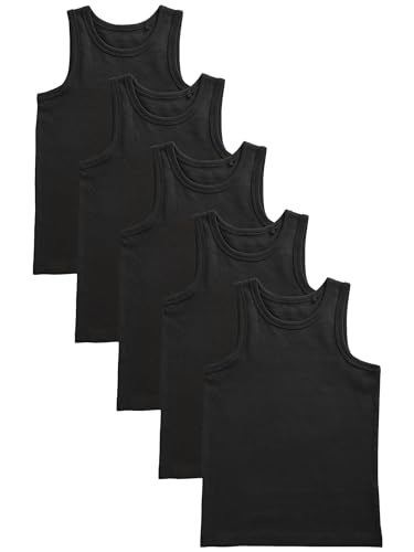 NEXT 5er-Pack Trägertops aus Biobaumwolle Schwarz 2 Jahre von NEXT