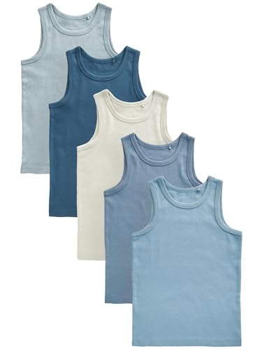NEXT 5er-Pack Trägertops aus Biobaumwolle Tonal Blue 11 Jahre von NEXT