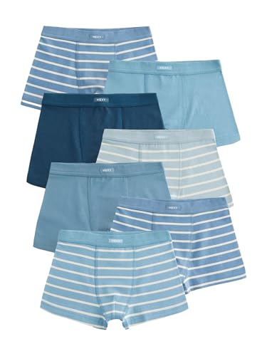 NEXT 7 x Boxershorts mit weichem Bund Blau gestreift 15 Jahre von NEXT