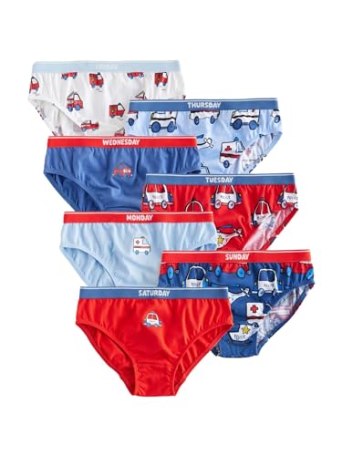 NEXT Baumwollslips, 7er-Pack Red/Blue Emergency Vehicles 5 Jahre von NEXT