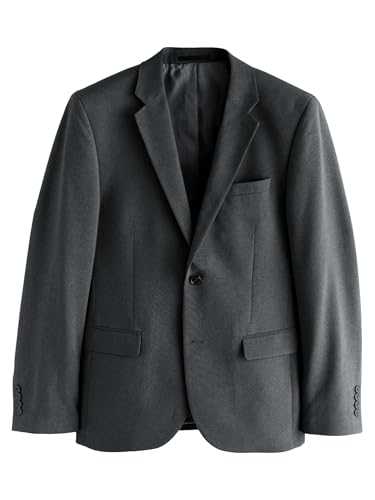 NEXT Anzug: Skinny Fit Jacke Holzkohle Grau 48 von NEXT