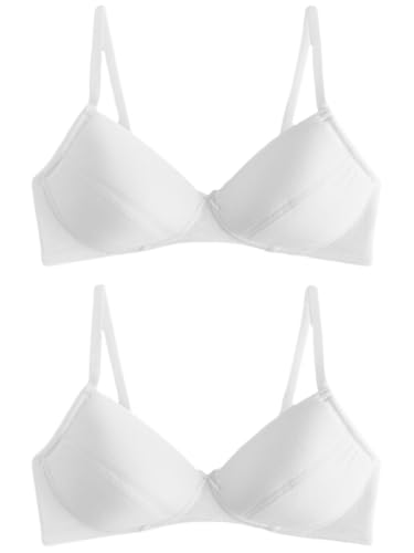 NEXT BHS für Mädchen im 2er-Pack Weiß 60 von NEXT