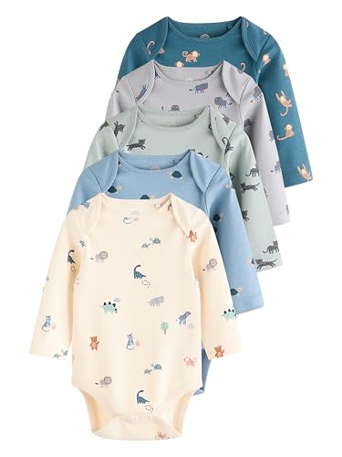 NEXT Baby-Bodysuits im 5er-Pack Türkisblau 9 Monate von NEXT