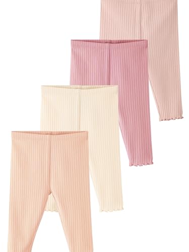 NEXT Baby-Leggings im 4er-Pack Pink Ribbed 6 Monate von NEXT