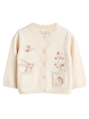 NEXT Baby-Strickjacke Cream Bunny 9 Monate von NEXT