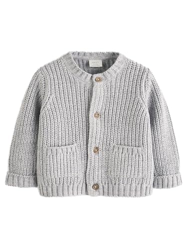 NEXT Baby Strickjacke Grey Born In 2025 3 Monate von NEXT