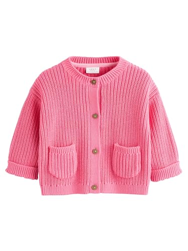 NEXT Baby-Strickjacke mit Knopfverschluss Smile Pink Smile 12 Monate von NEXT