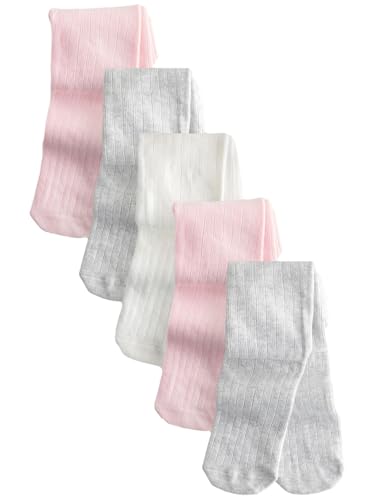 NEXT Baby-Strumpfhosen im 5er-Pack Pink/Grey 12 Monate von NEXT