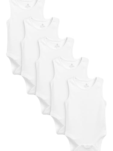 NEXT Babybodys aus Baumwolle mit Trägern, 5er-Pack Weiß 0 Monate NEXT Babybodys aus Baumwolle mit Trägern, 5er-Pack Weiß 0 Monate von NEXT