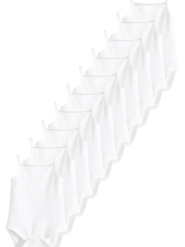 NEXT Babybodys mit dünnen Trägern im 10er-Pack Weiß 9 Monate von NEXT