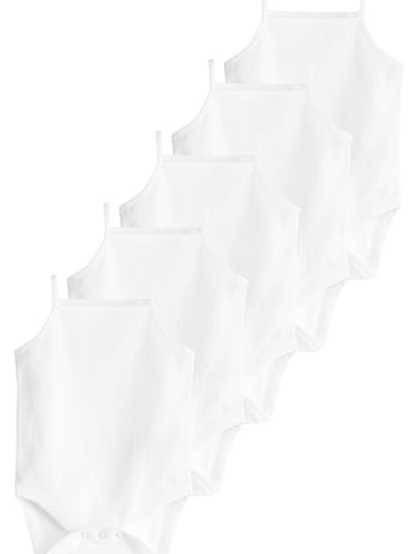 NEXT Babybodys mit dünnen Trägern im 5er-Pack Weiß 3 Monate von NEXT