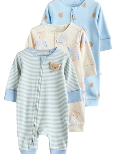 NEXT Babyschlafanzüge mit Bärenmotiv, 3er-Pack Blau 3 Monate von NEXT