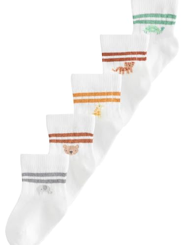 NEXT Babysocken im 5er-Pack White Stripe 18 Monate von NEXT