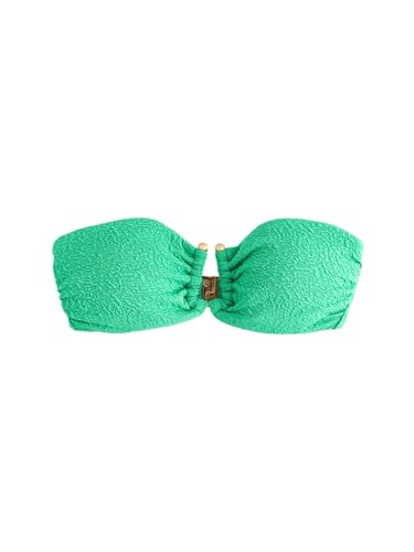 NEXT Bandeau-Bikinioberteil mit Besatz Green Textured 38 von NEXT