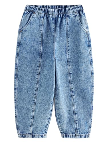 NEXT Barrel-Jeans mit Gummibund 100% Baumwolle Mittelblau Denim 9 Jahre von NEXT