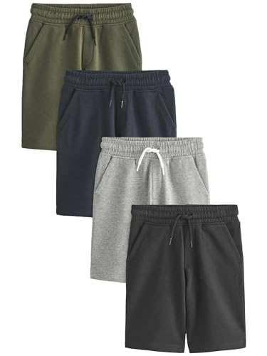NEXT Basic Jersey-Shorts, 4er-Pack Schwarz/Marineblau 13 Jahre von NEXT