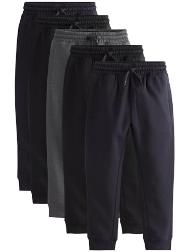 NEXT Basic-Jogginghose im Slim Fit, 5er Pack Black/Navy 7 Jahre von NEXT