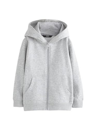 NEXT Basic-Kapuzenjacke mit Reißverschluss Grau 5 Jahre von NEXT