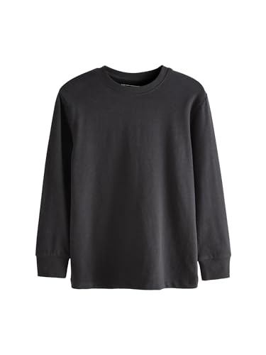 NEXT Bequemes Langarm-T-Shirt Schwarz 9 Jahre von NEXT