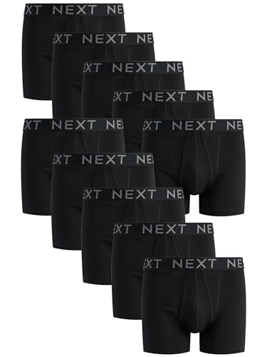 NEXT Boxershorts A-Front, 10er-Pack Schwarz L von NEXT