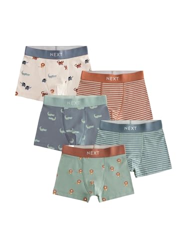 NEXT Gemusterte Unterhosen im 5er-Pack Mini Safari Print 7 Jahre von NEXT