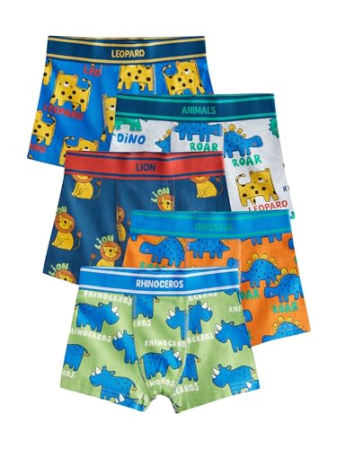 NEXT Boxershorts im 5er-Pack Primary Animals 18 Monate von NEXT