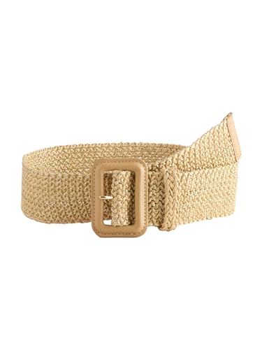 NEXT Breiter Gürtel in Raffia-Optik Natural/Gold L NEXT Breiter Gürtel in Raffia-Optik Natural/Gold L von NEXT