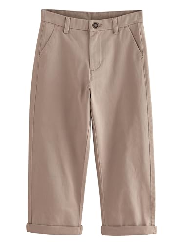 NEXT Chinohose mit Stretch - Breite Passform Stein 12 Jahre von NEXT