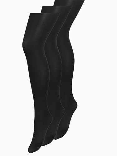 NEXT Damen Blickdichte Strumpfhosen In 80 Denier 3Er-Pack Schwarz XL von NEXT