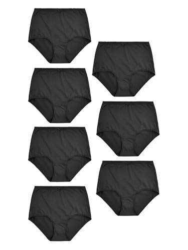 NEXT Damen Mikrofaser-Unterhosen 7Er-Pack Taillenslip Schwarz EU 52 (UK 24) von NEXT